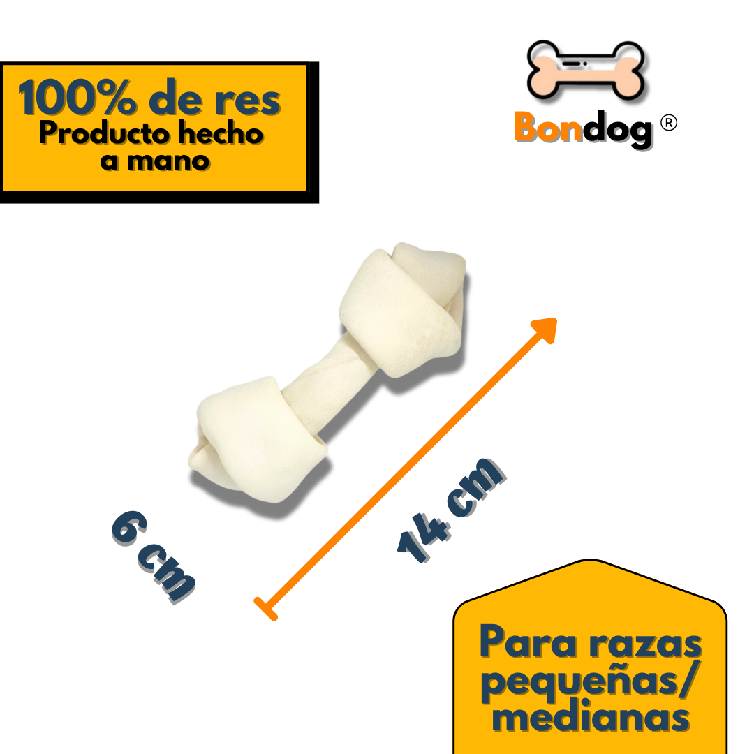 Frasco con 10 huesos 5-6" (12-15cm) para razas medianas y grandes