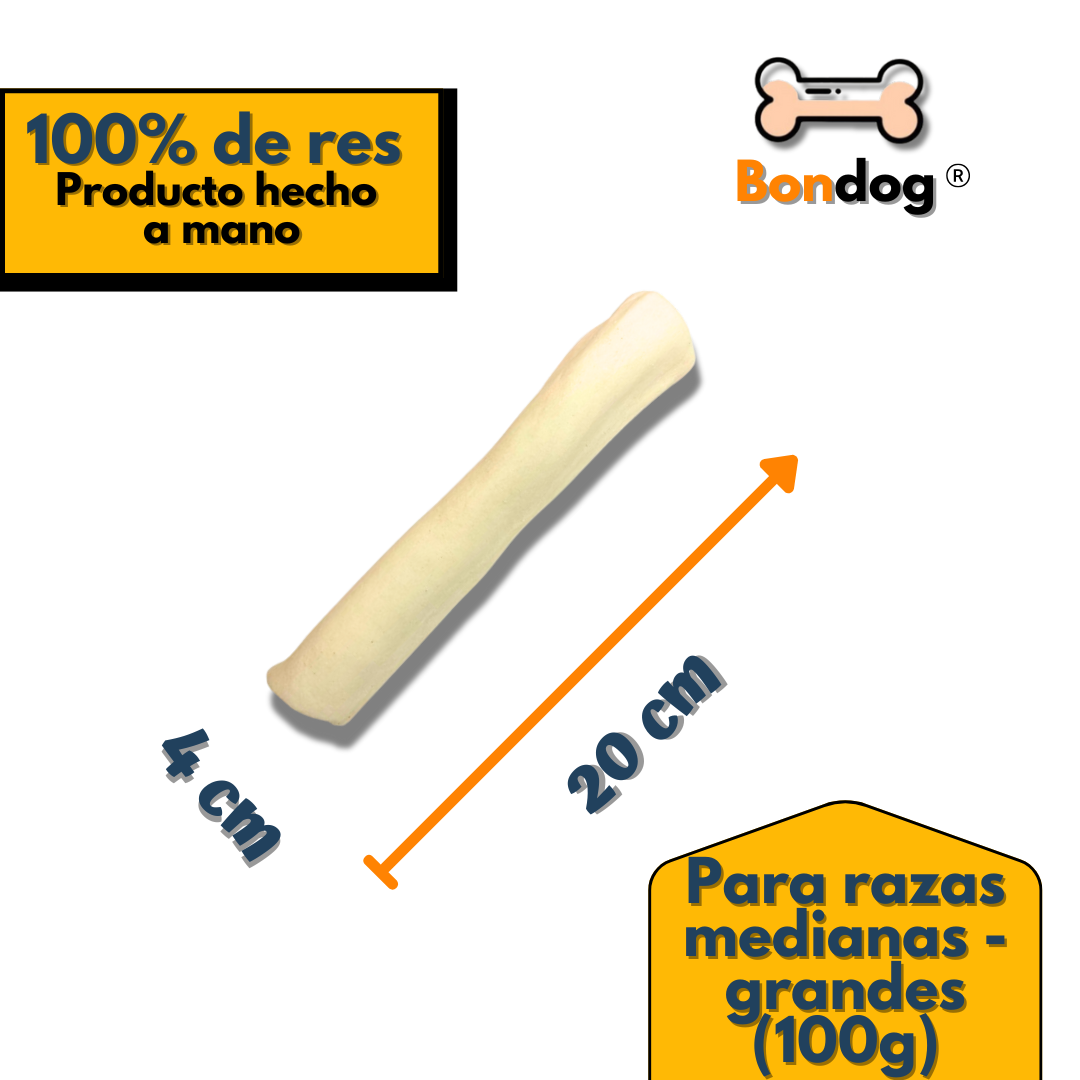 Frasco con 10 rollos 8-9" (20cm) para razas grandes