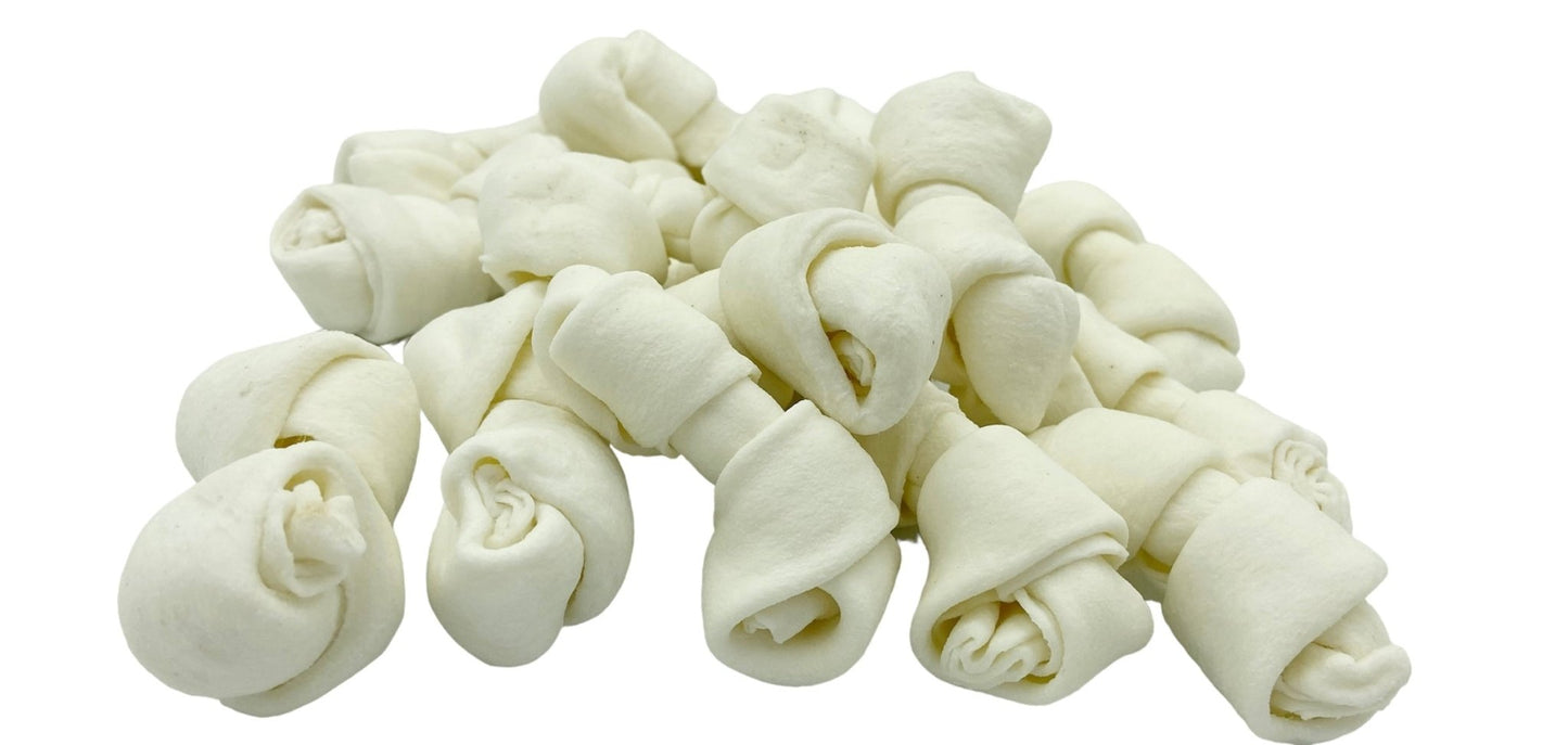 Frasco con 60 huesos mini 2 - 3" (5 - 7 cm) para razas mini y pequeñas - Bondogmx