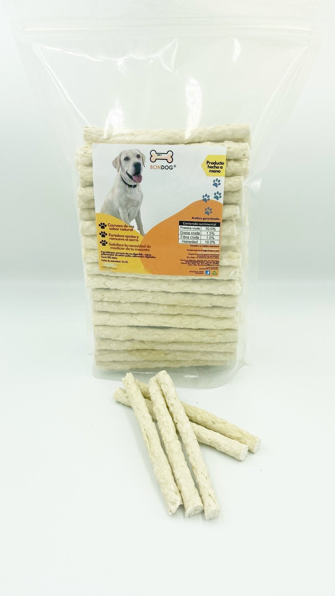 Stick sabor natural para todas las razas (110 piezas) - Bondogmx