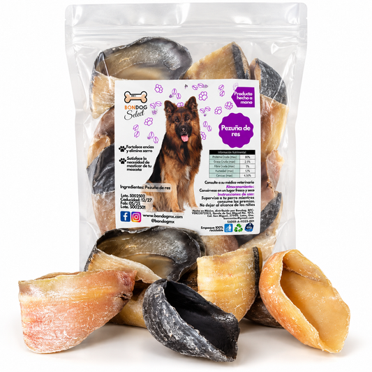 Pezuñas de res 1000 g razas medianas y grandes