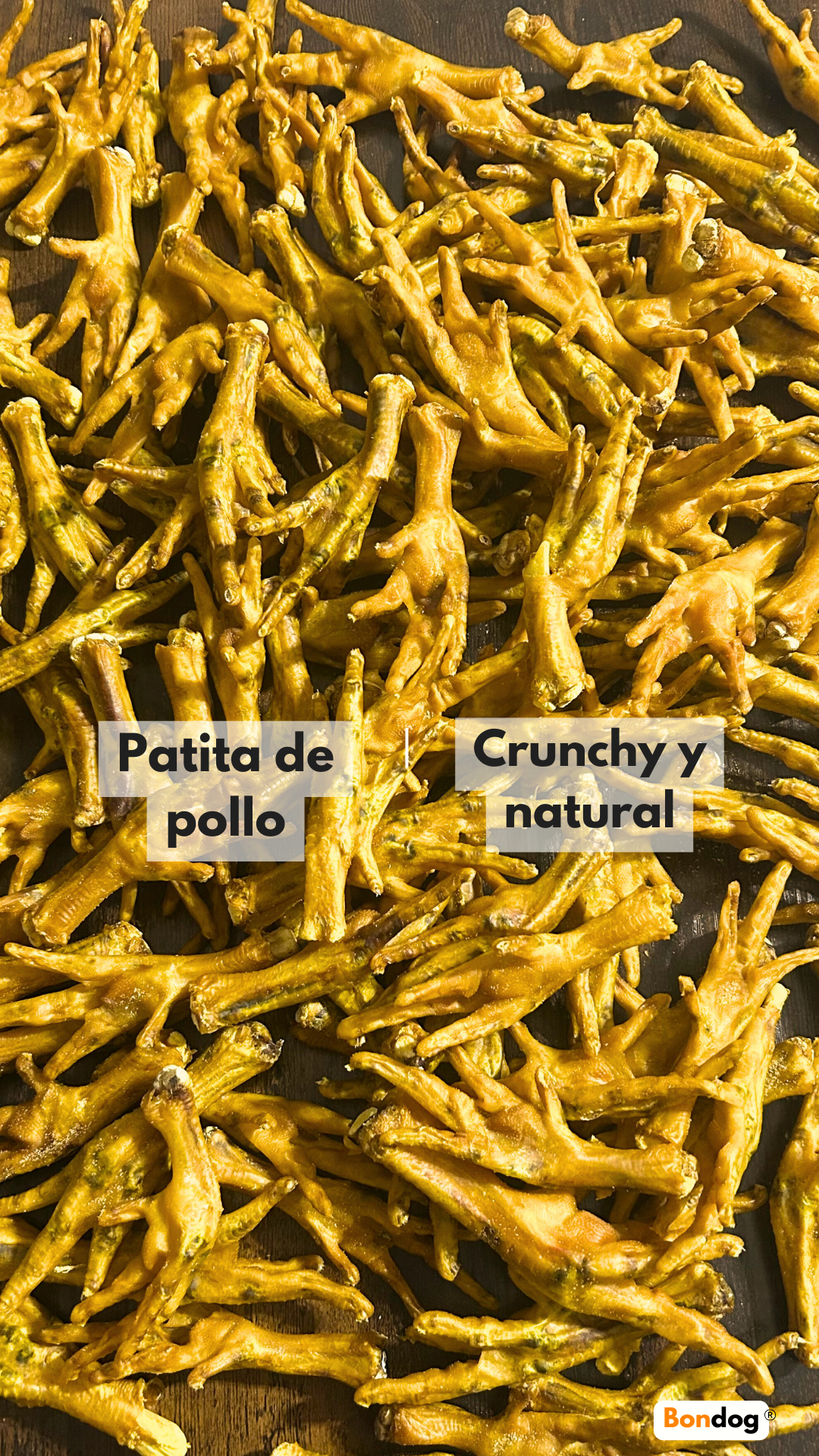 Pata de pollo deshidratada 1000 gramos