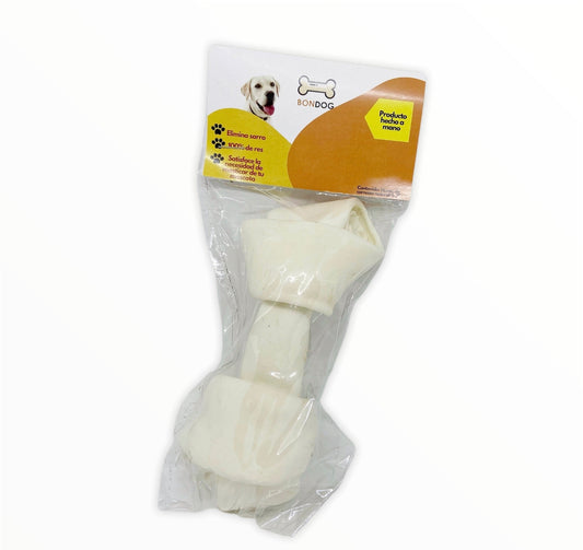 Empaque 1 pieza hueso blanco de carnaza 6 - 7" (15 - 17cm) - Bondogmx