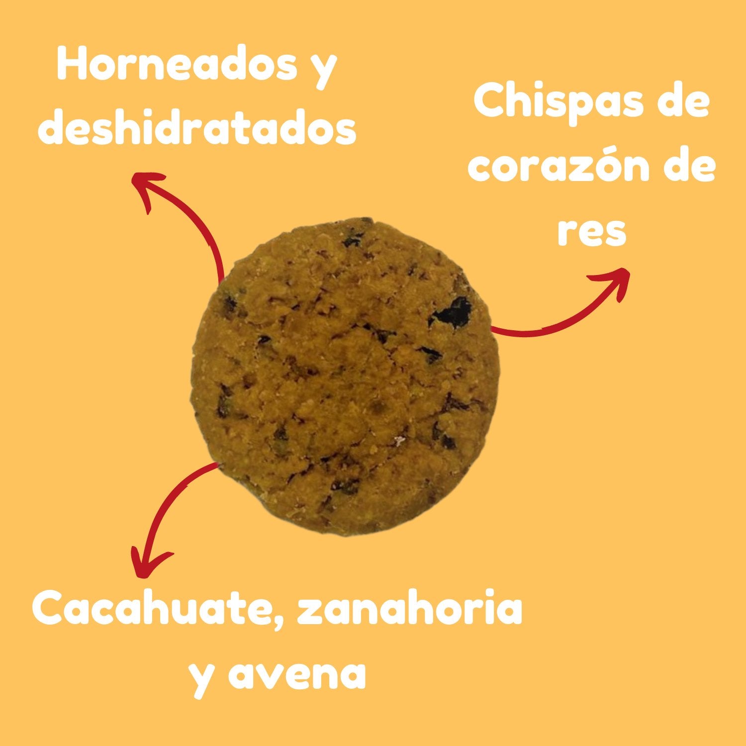 Galletas sabor mazapán con chispas de corazón de res (160 g) - Bondogmx