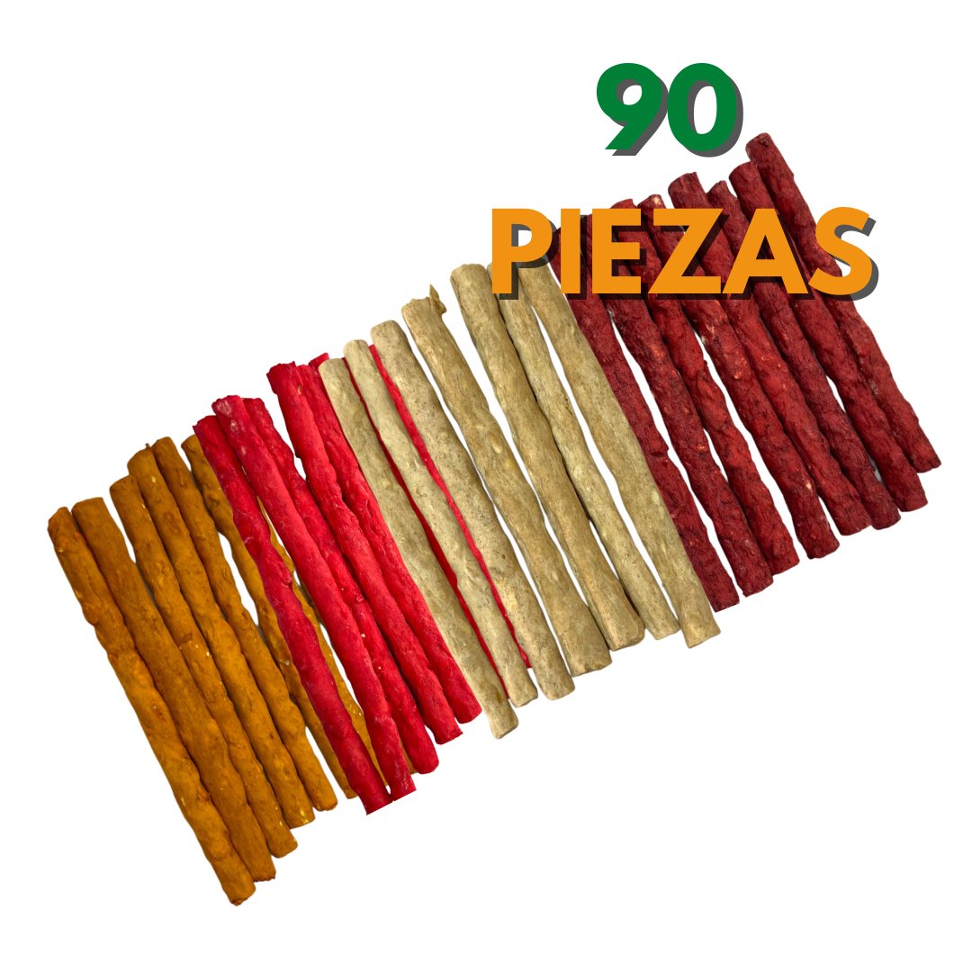 Sticks de sabores todas las razas (90 piezas), premios para todas las razas - Bondogmx